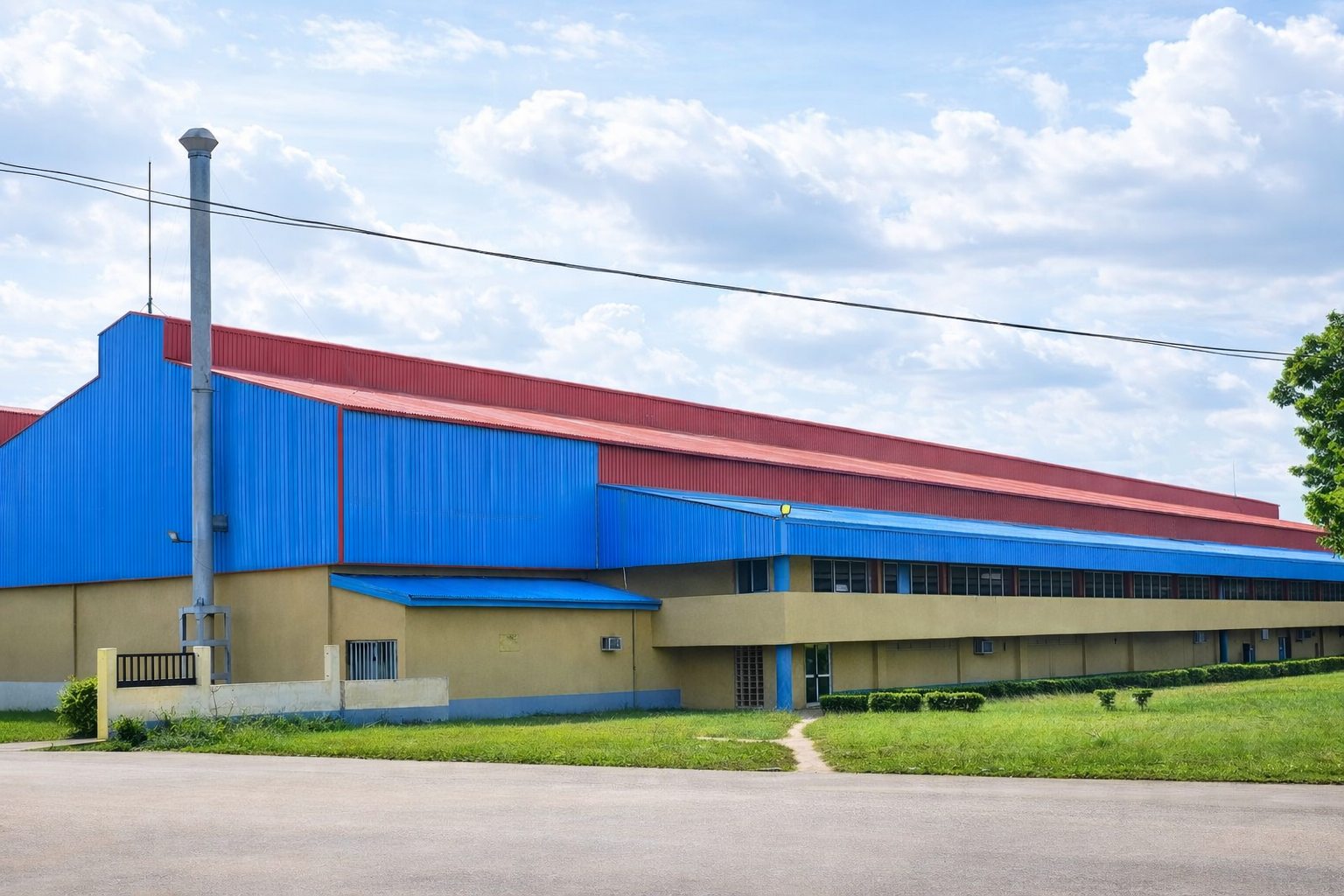 Aluminum warehouse roofing